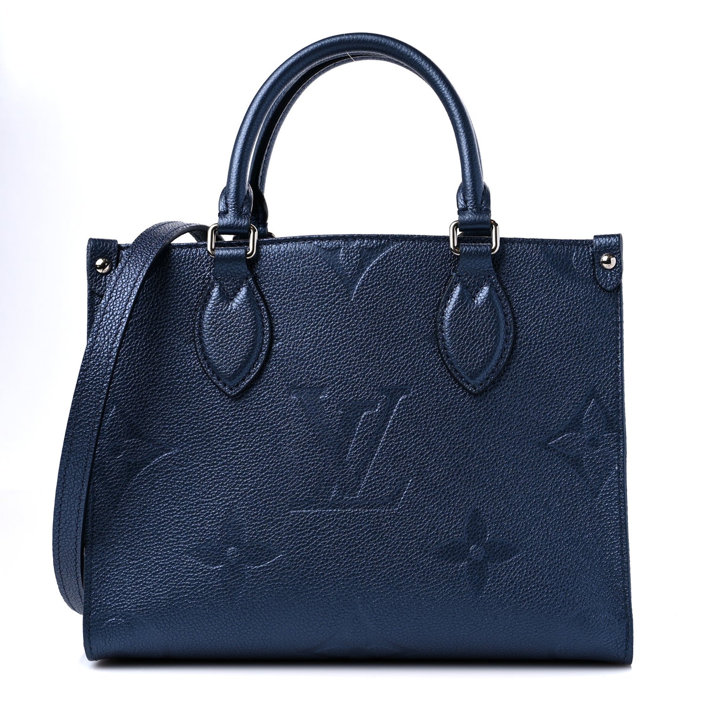 Metallic Empreinte Monogram Giant Onthego PM Navy Nacre