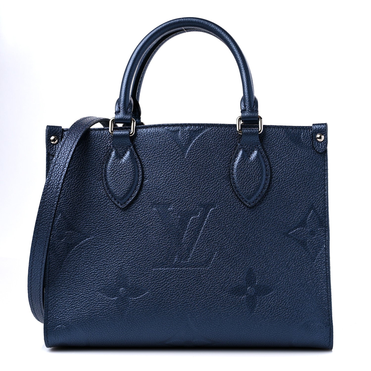 Louis Vuitton Metallic Empreinte Monogram Giant Onthego PM Navy Nacre 1 of 8