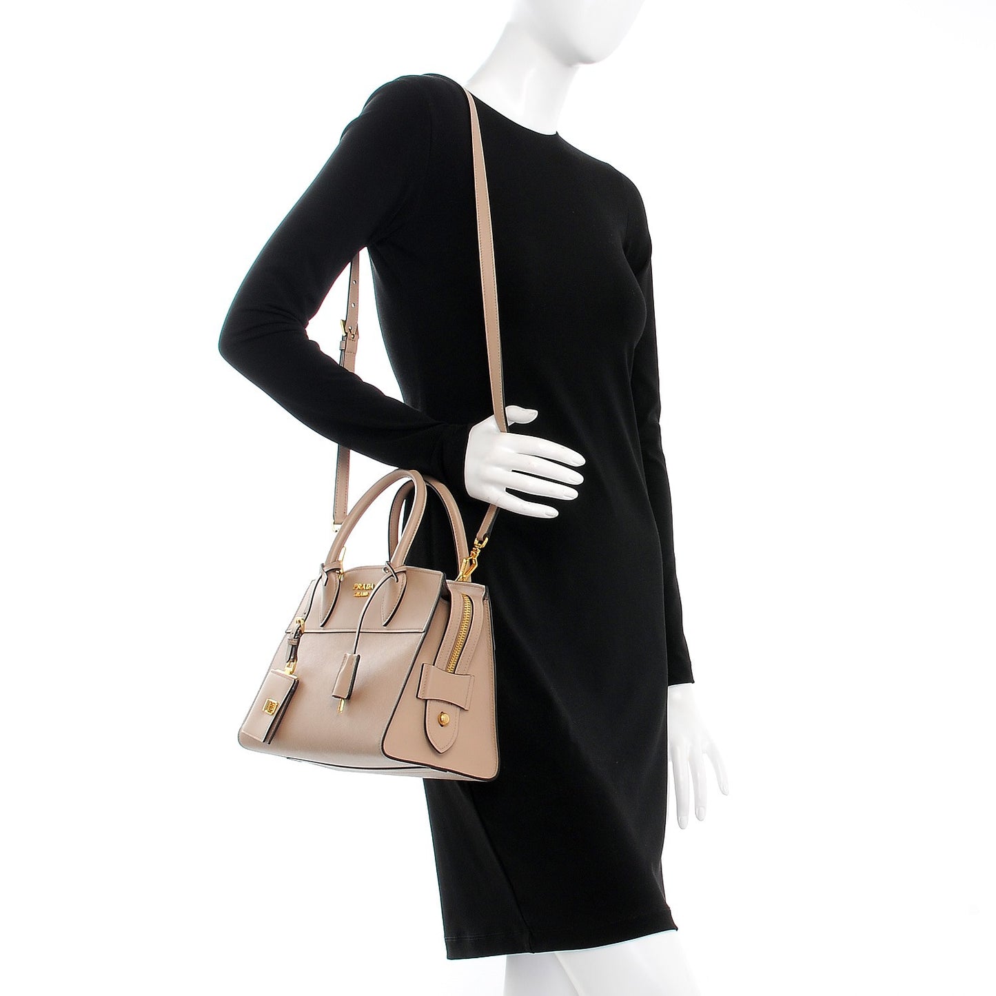 Saffiano City Calf Small Esplanade Tote Cammeo
