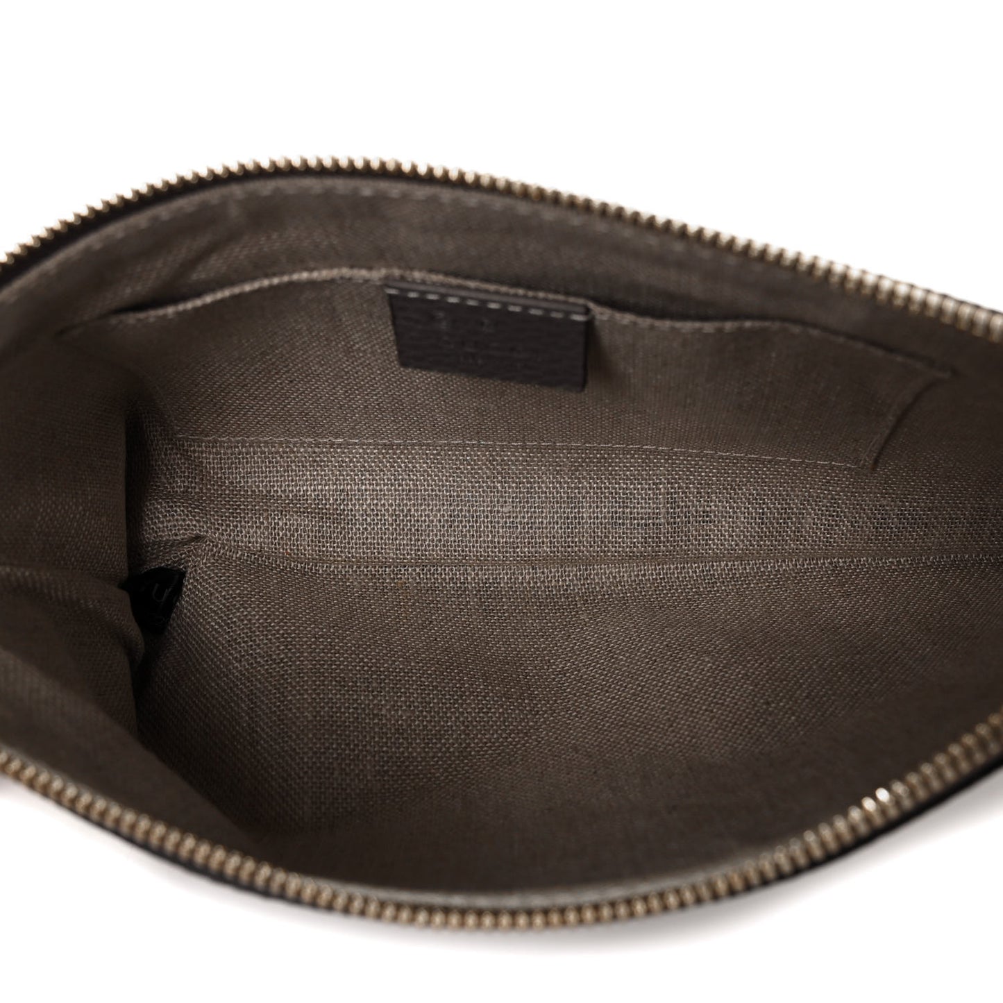 Calfskin Large Bamboo Clutch Grey
