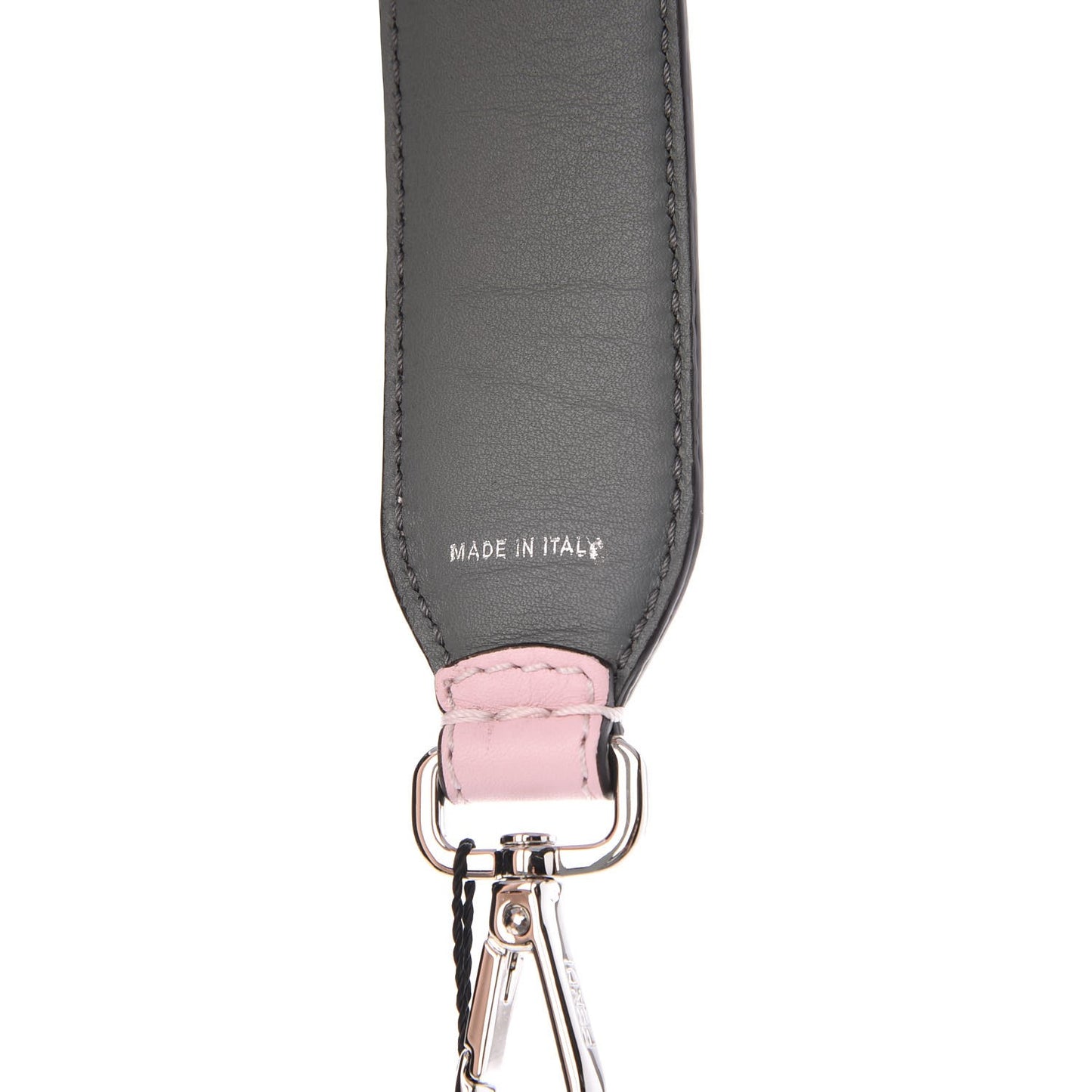 Vitello Dolce Plexiglass Bi-Color Studded Strap You Peonia Alga Multicolor