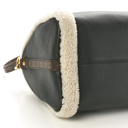 Louis Vuitton Calfskin Monogram Teddy Speedy Bandouliere 30 Black 8 of 9