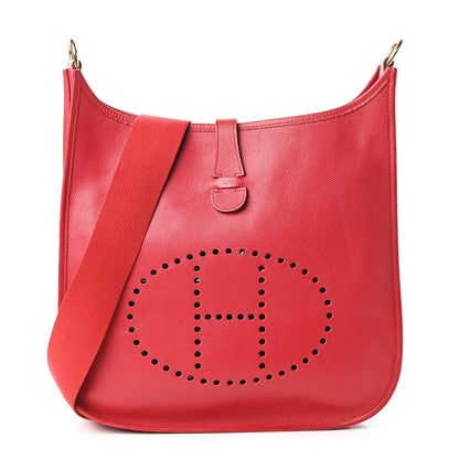 Hermes Courchevel Evelyne GM Rouge Vif 1 of 15
