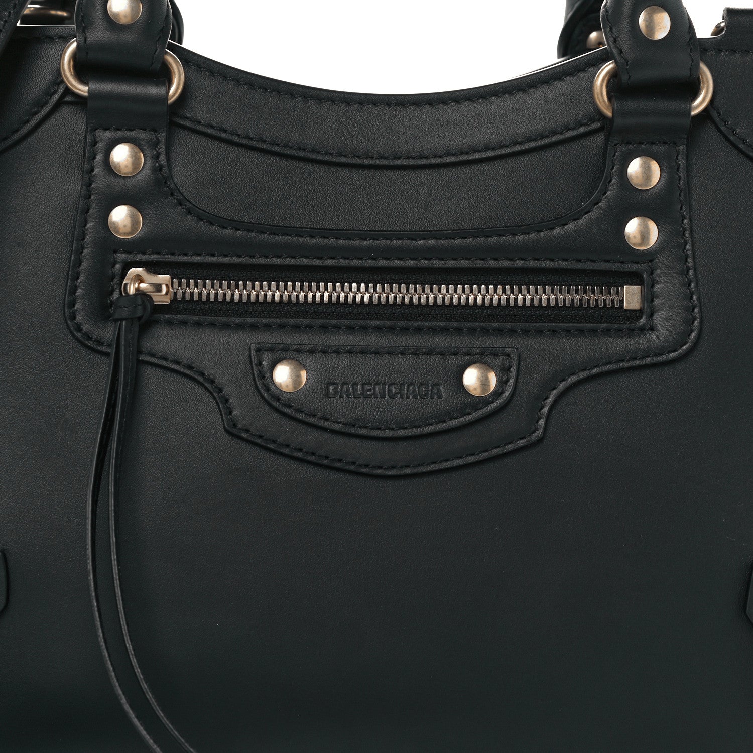 Balenciaga Smooth Calfskin Neo Classic Brass Hardware S City Black 8 of 10