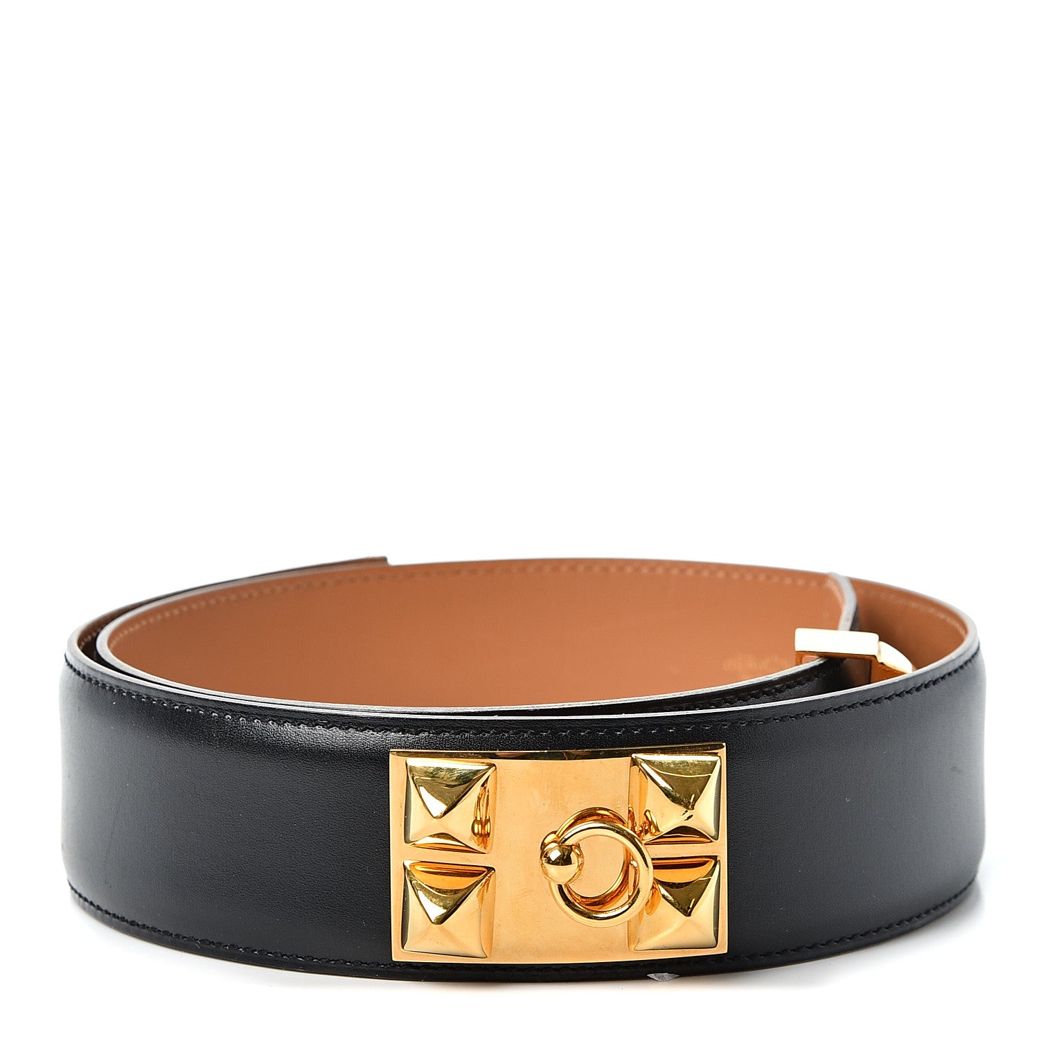 Hermes Box Collier De Chien CDC Belt 70 Black 1 of 4