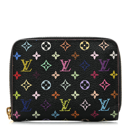 Louis Vuitton Monogram Multicolor Zippy Coin Purse Black Grenade 1 of 8