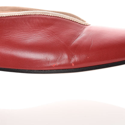Gucci Malaga Kid Silk Hannelore Detachable Platform Slide 38 Hibiscus Red 15 of 17