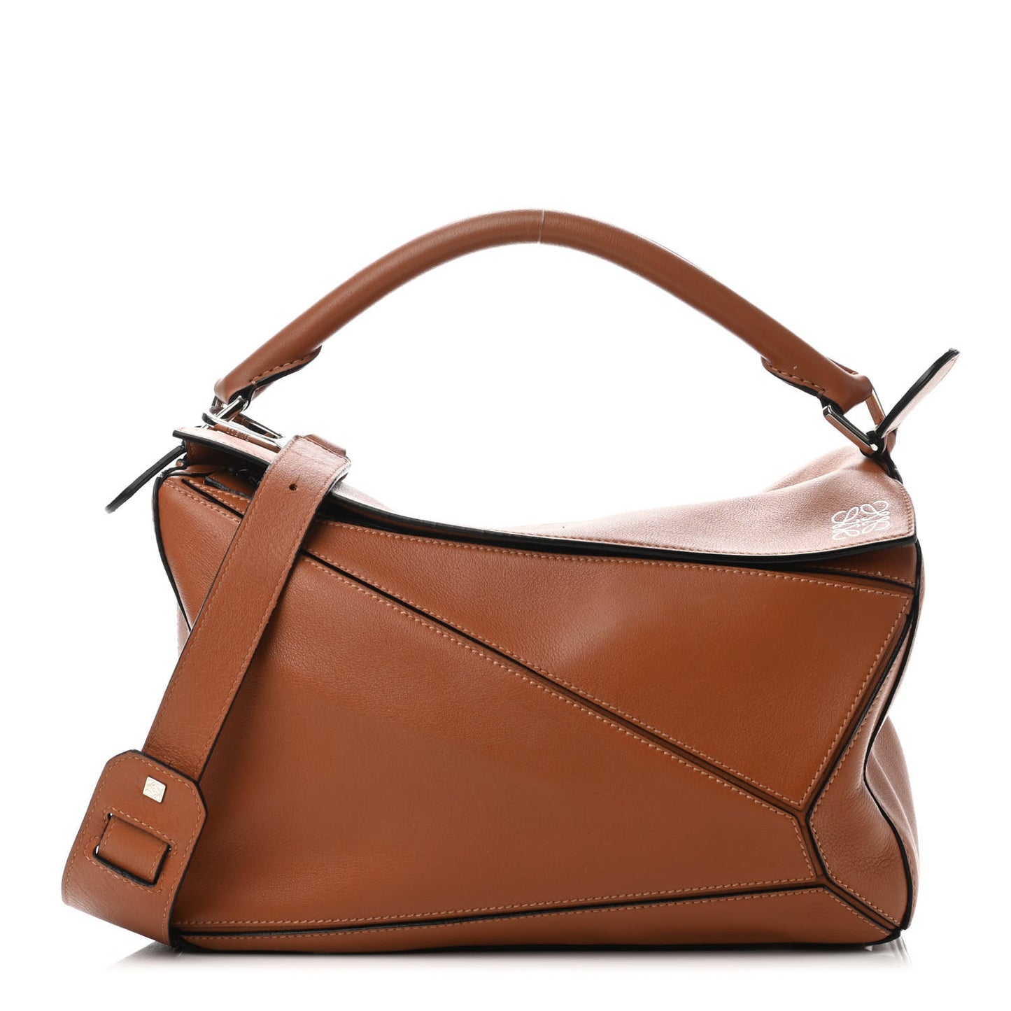 Calfskin Medium Puzzle Bag Tan
