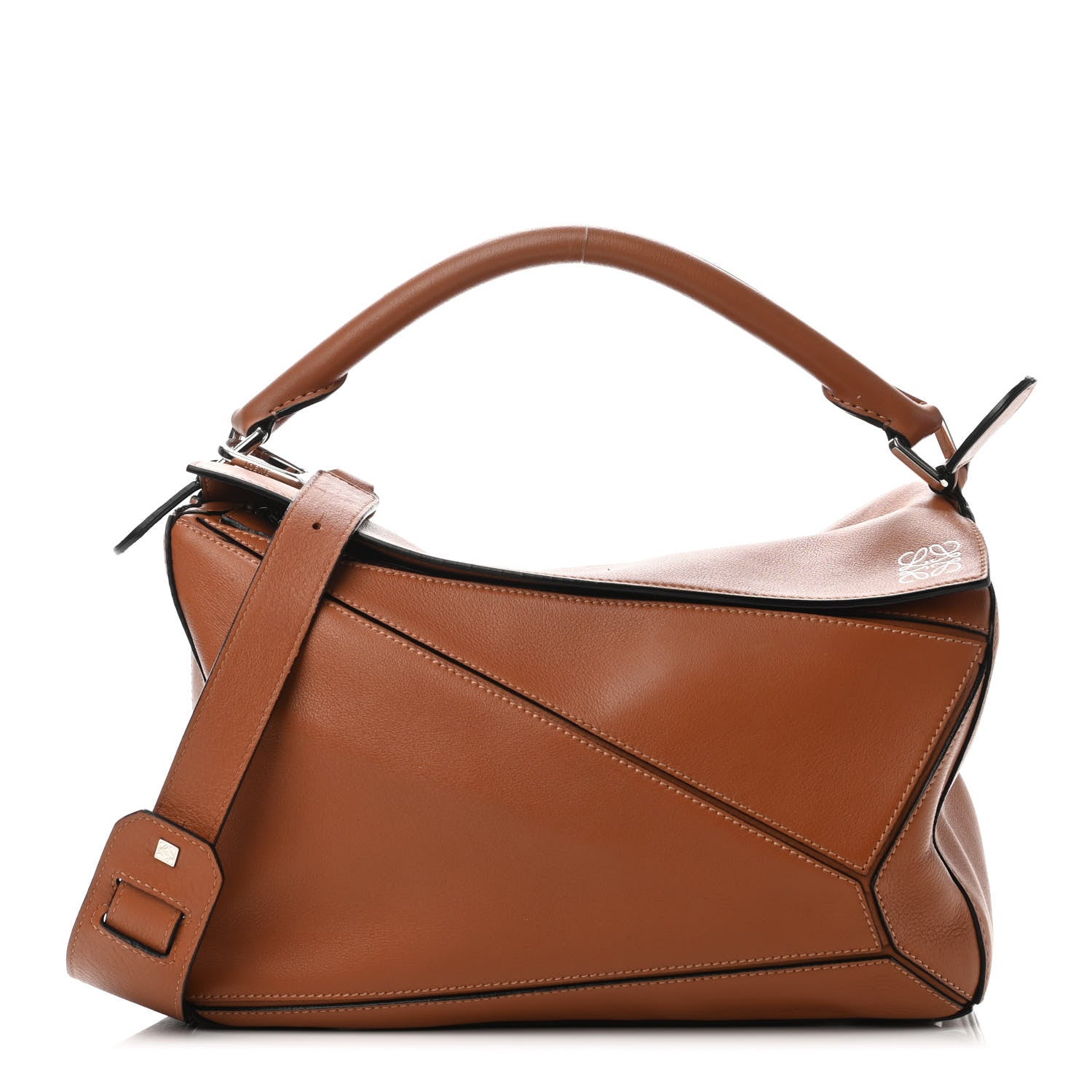 Loewe Calfskin Medium Puzzle Bag Tan 1 of 4