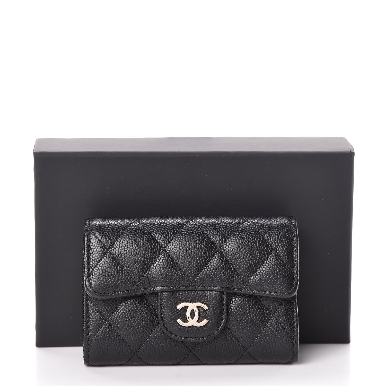 Chanel Caviar Quilted Classic 4 Key Holder Wallet Black 11 of 11