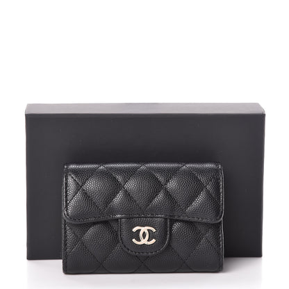 Chanel Caviar Quilted Classic 4 Key Holder Wallet Black 11 of 11