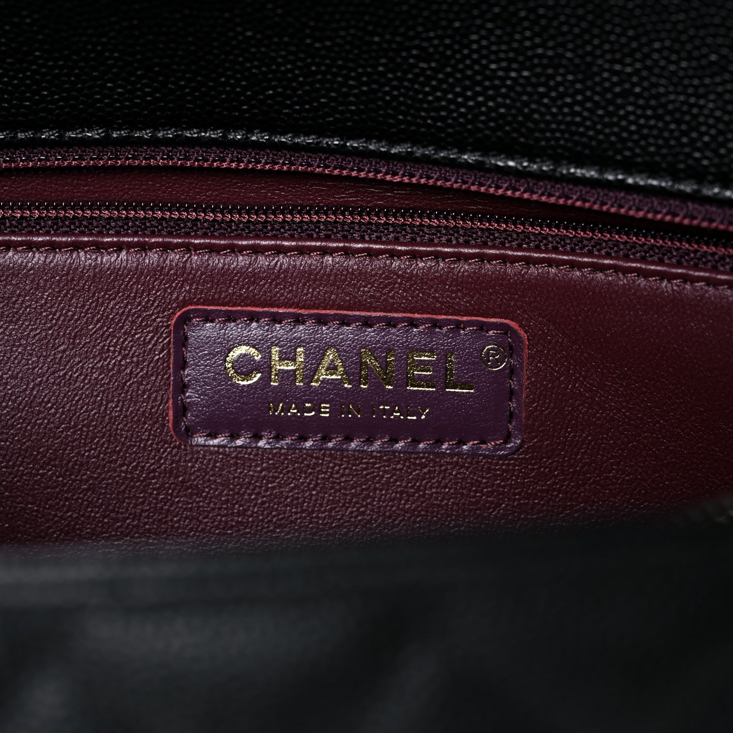 Caviar Quilted Medium Coco Handle Flap Black