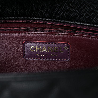 Chanel Caviar Quilted Medium Coco Handle Flap Black 6 of 15