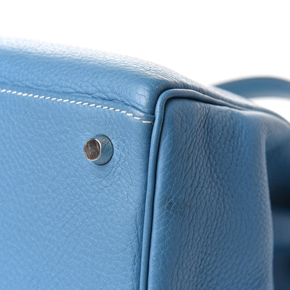 Hermes Taurillon Clemence Kelly Retourne 35 Blue Jean 9 of 11