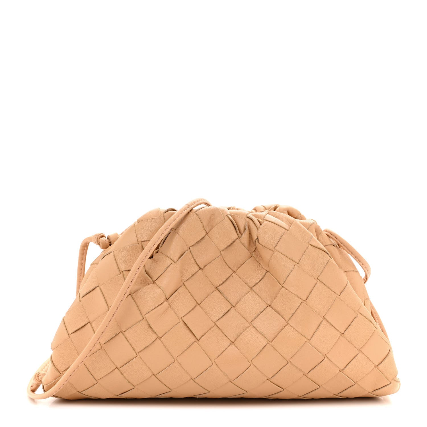 Bottega Veneta Nappa Intrecciato The Mini Pouch Almond 1 of 13