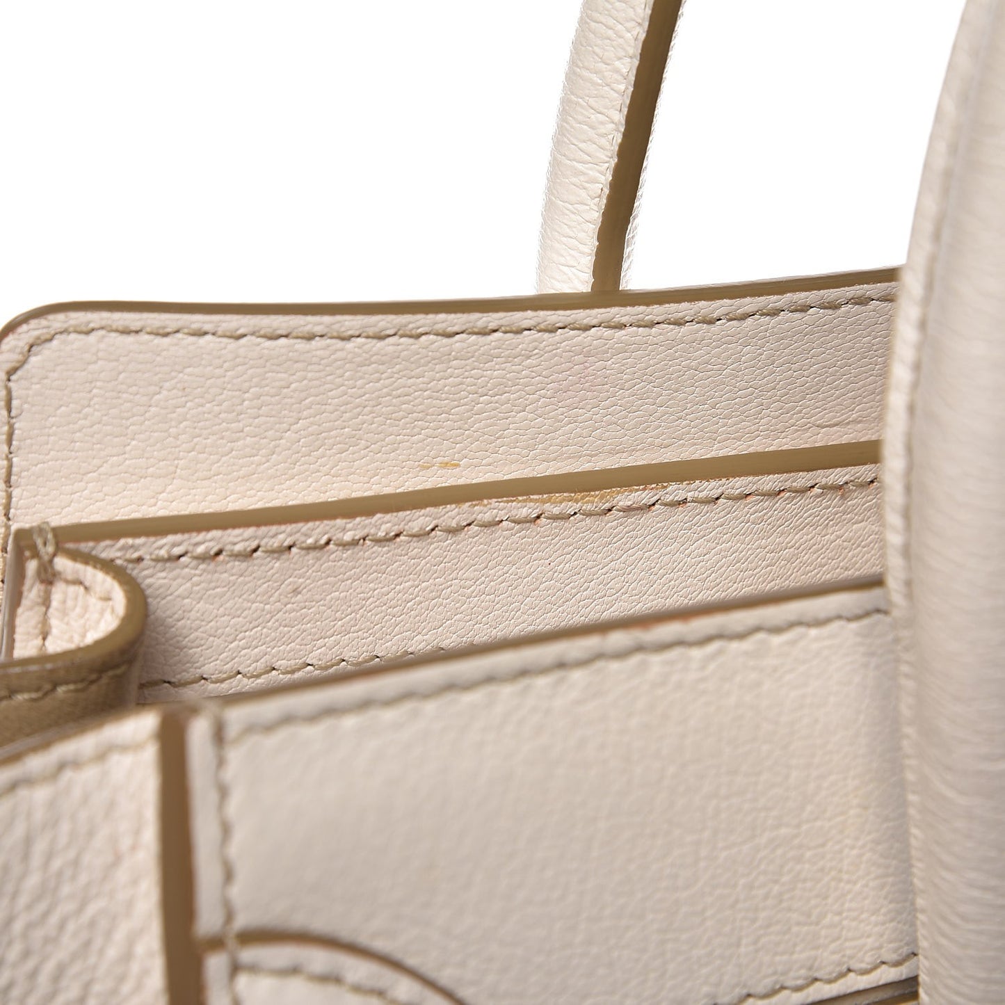 Goatskin Micro Luggage White