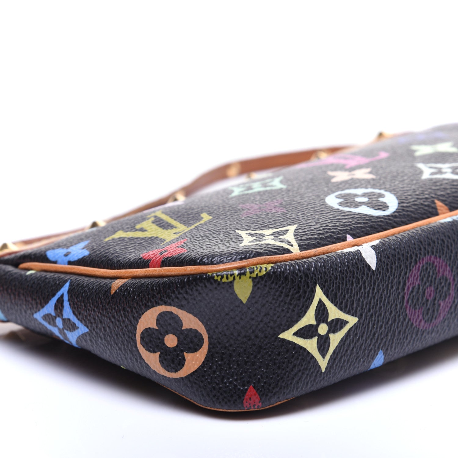 Louis Vuitton Monogram Multicolor Pochette Accessories Black 6 of 9