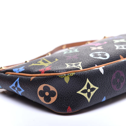 Louis Vuitton Monogram Multicolor Pochette Accessories Black 6 of 9
