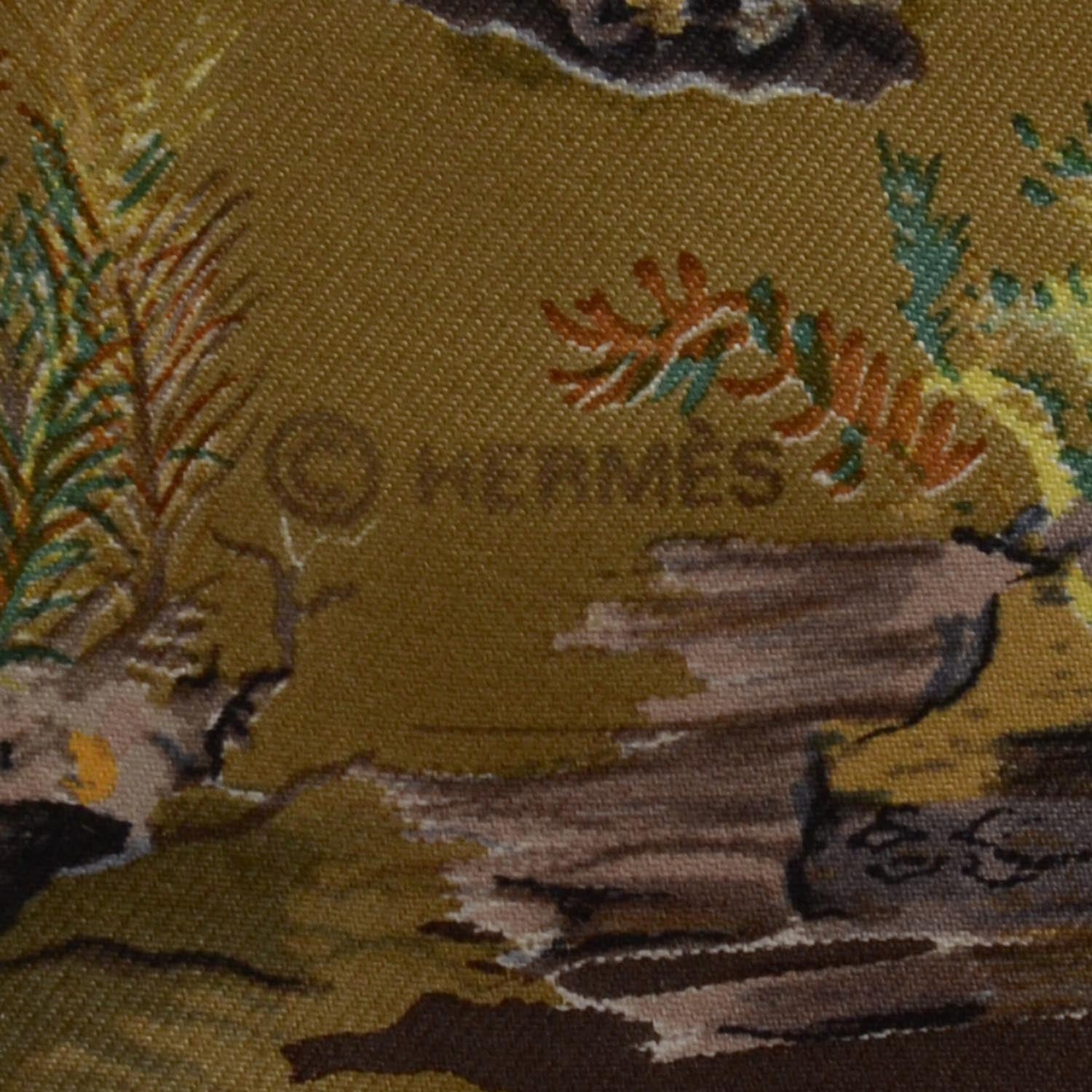 Hermes Silk Champignons Scarf 90 4 of 5