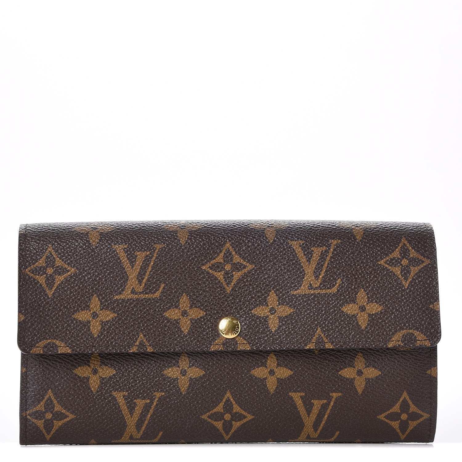 Louis Vuitton Monogram Fleuri Sarah Wallet Violet 1 of 8