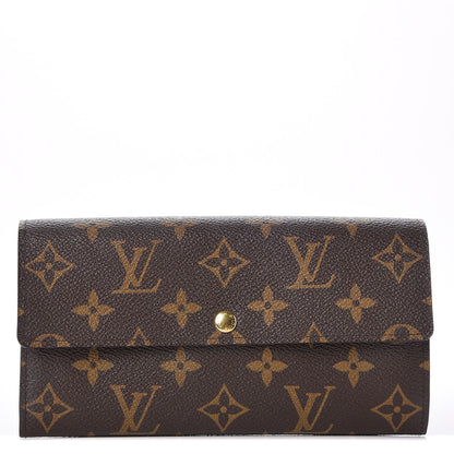 Louis Vuitton Monogram Fleuri Sarah Wallet Violet 1 of 8