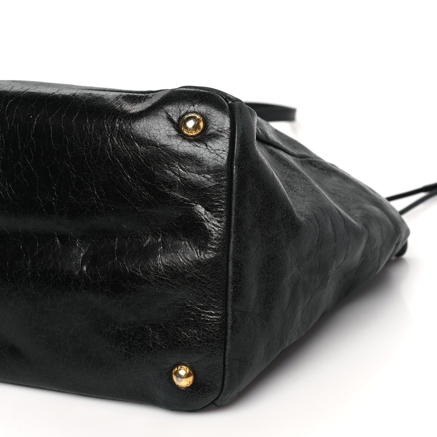 Vitello Shine Satchel Black