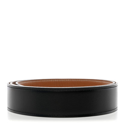 Hermes Box Togo 32mm Belt Strap 85 34 Black Gold 2 of 3