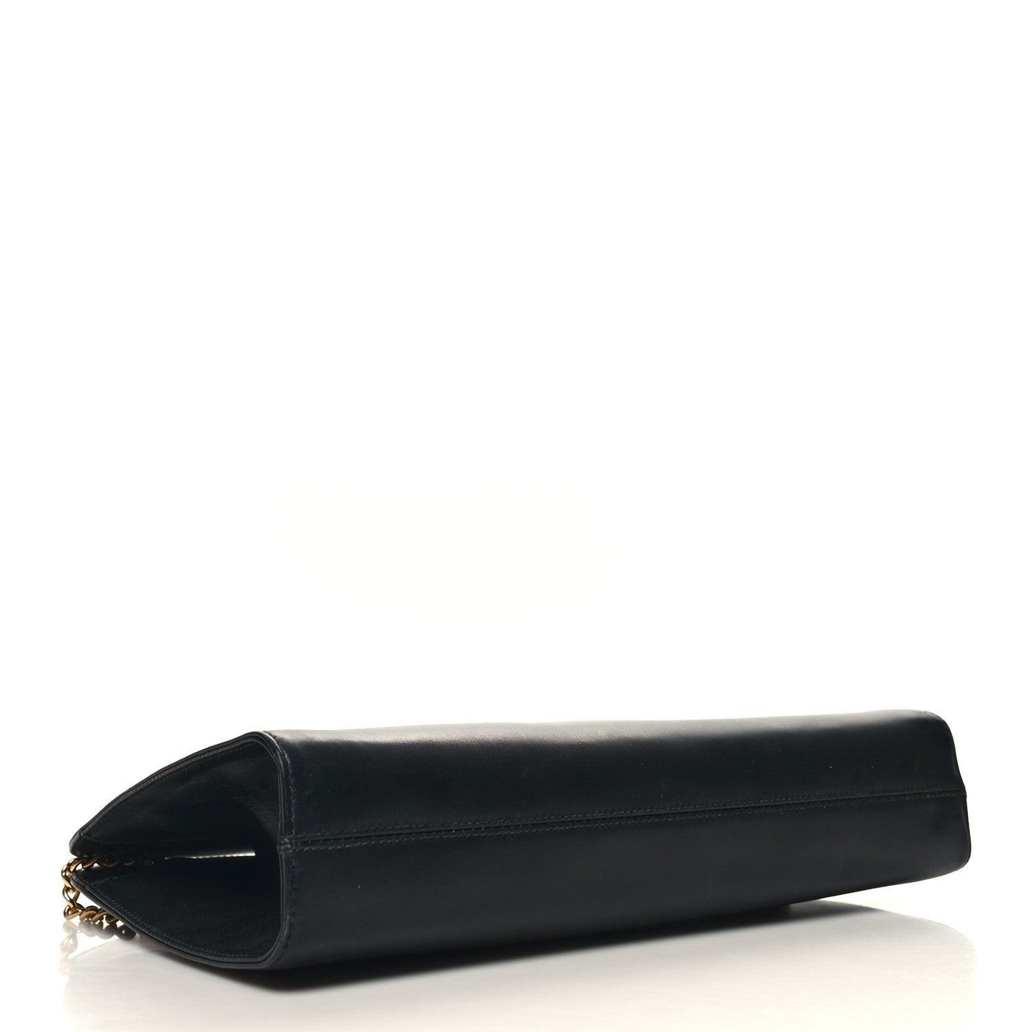 Salvatore Ferragamo Calfskin Diana Clutch Black 4 of 10