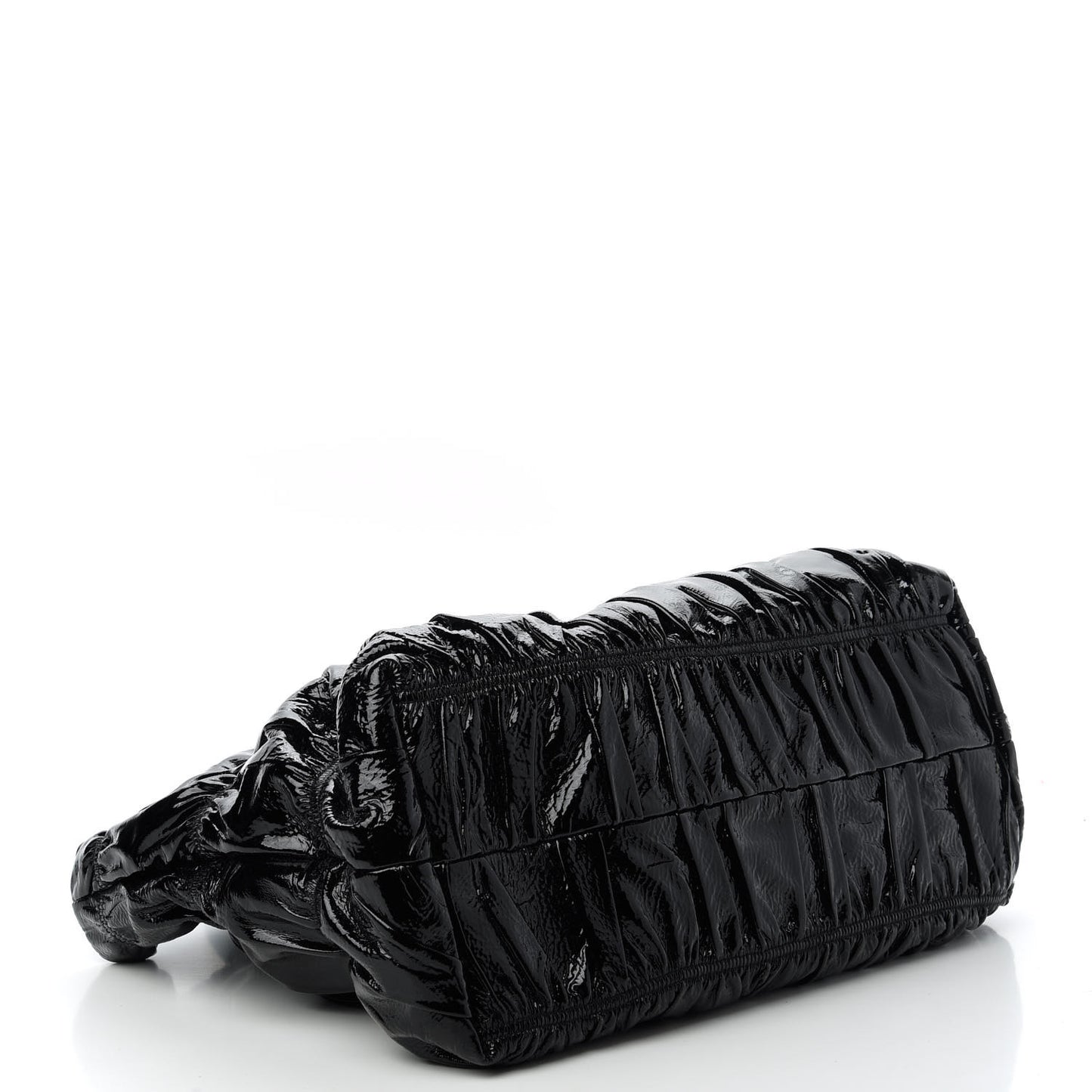 Vernice Gaufre Tote Black