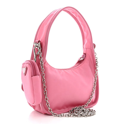 Prada Tessuto Nylon Re-Edition 1995 Bag Begonia Pink 3 of 12