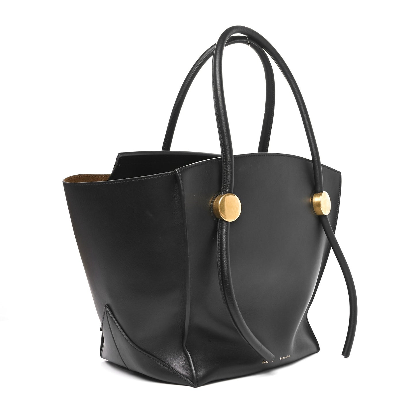 Calfskin Pipe Tote Black