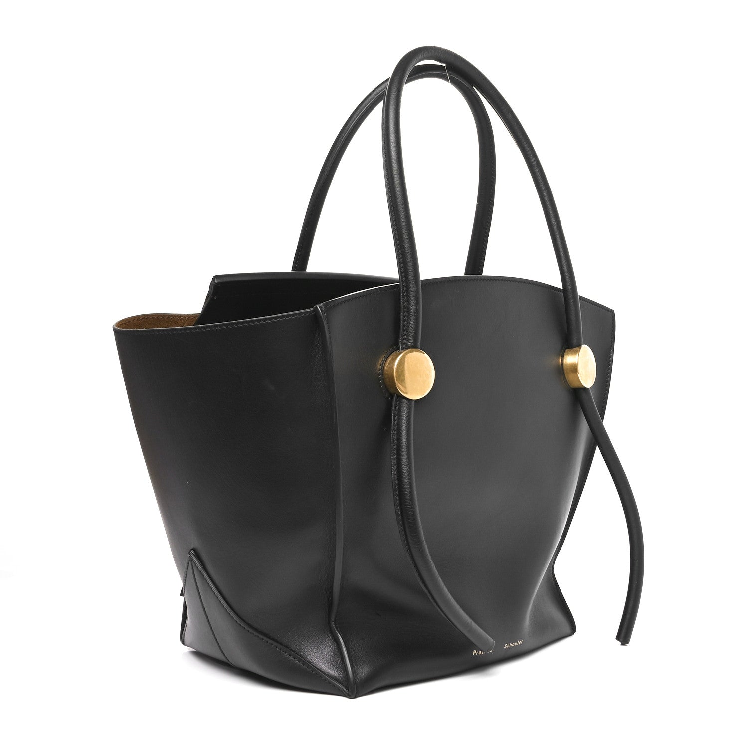 Proenza Schouler Calfskin Pipe Tote Black 3 of 10