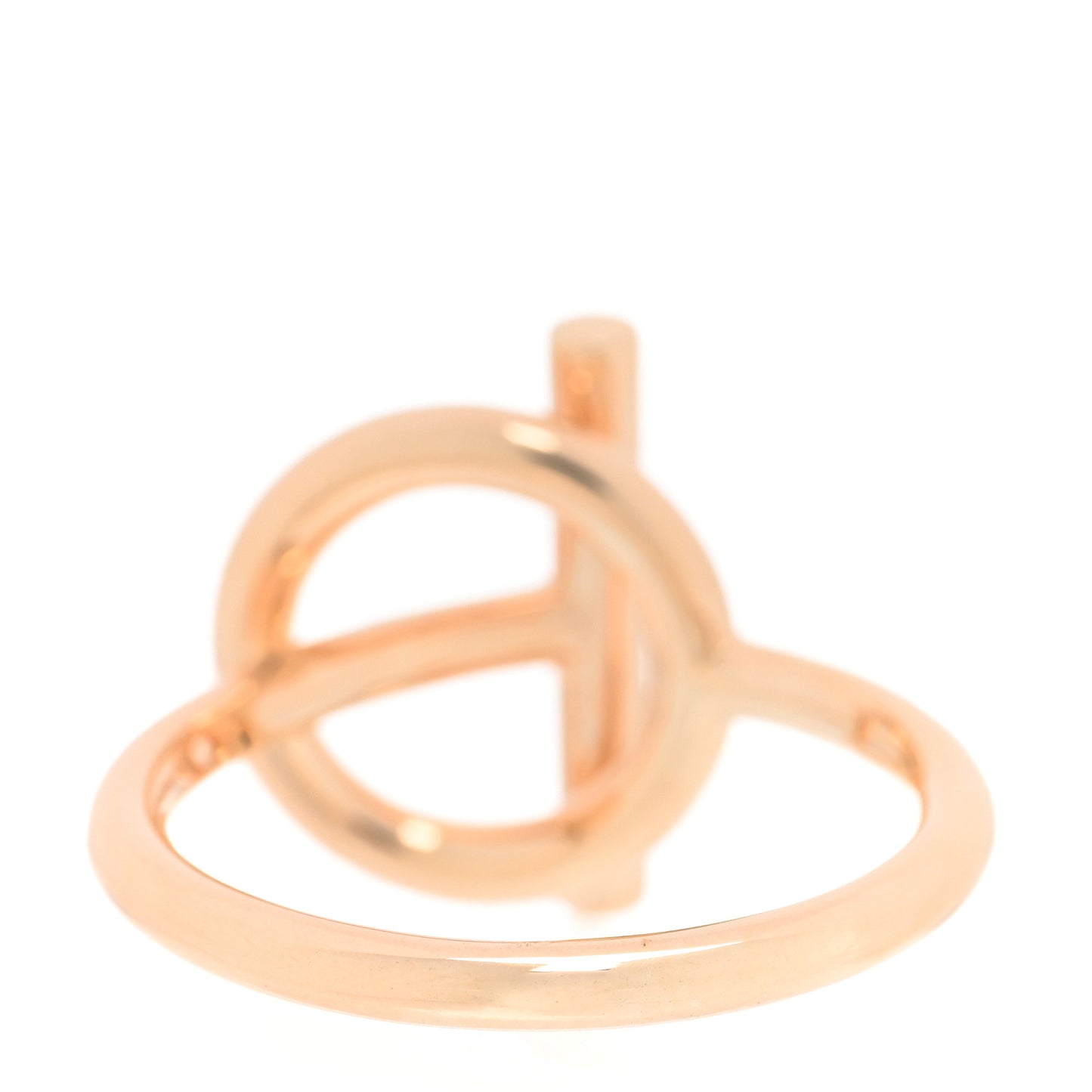 18K Rose Gold Diamond PM Echappee Ring 50 5.25