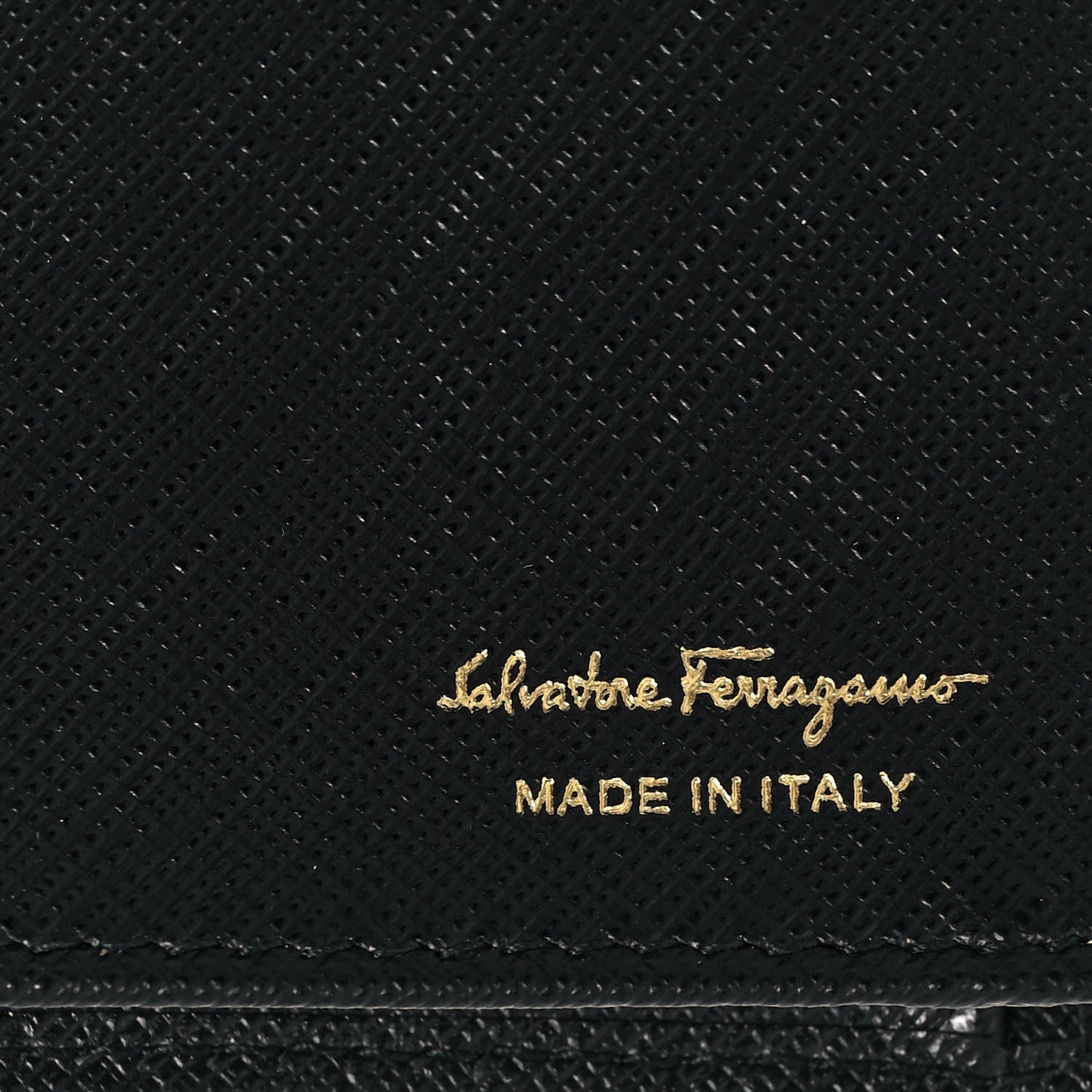 Salvatore Ferragamo Printed Calfskin Ginny Wallet On Chain Black 7 of 14
