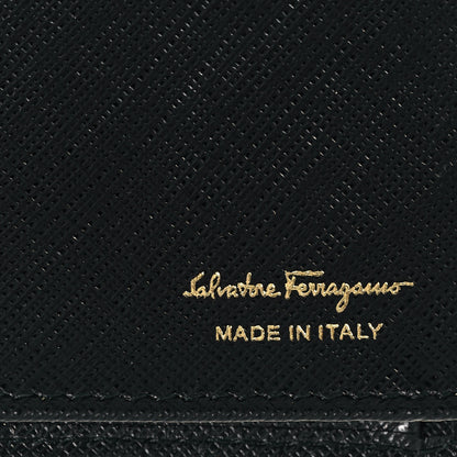 Salvatore Ferragamo Printed Calfskin Ginny Wallet On Chain Black 7 of 14