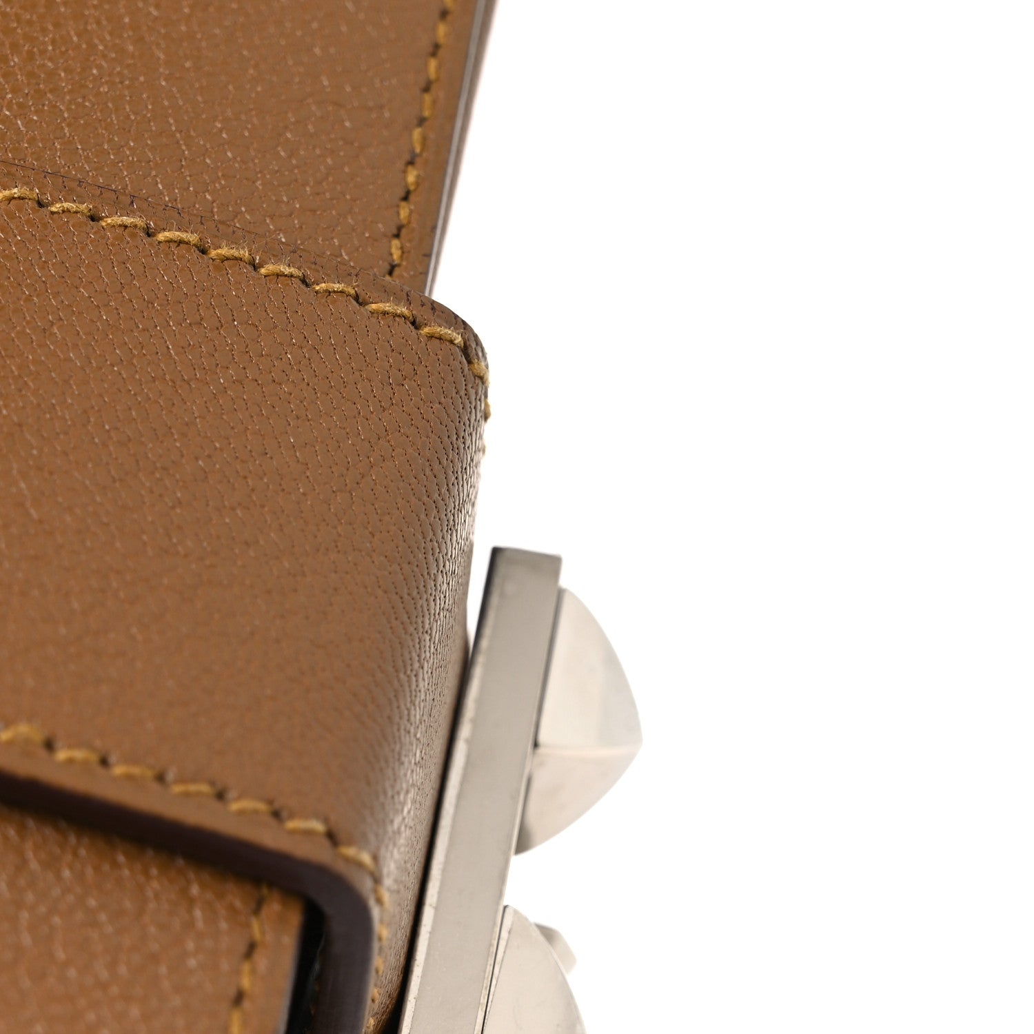 Hermes Chevre Chamkila Neo Medor Clutch Bronze Dore 12 of 13