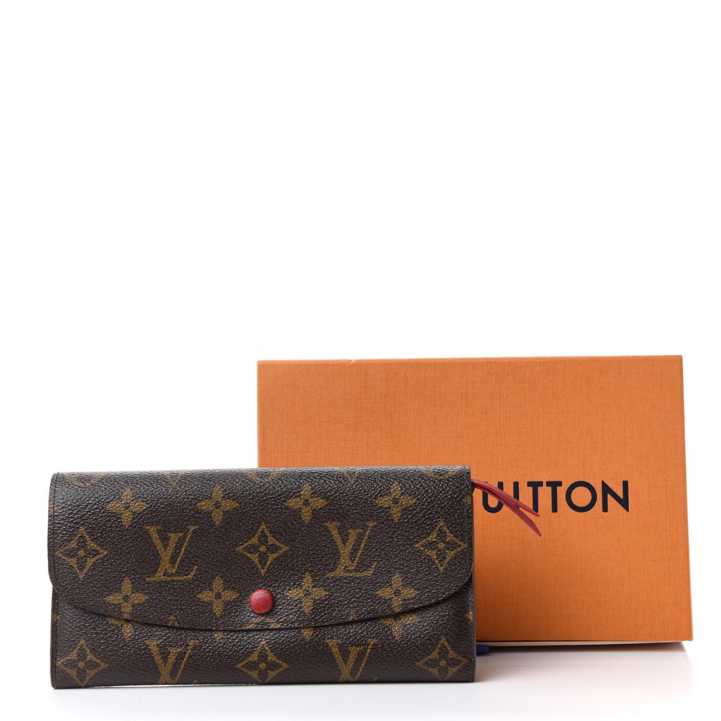 Monogram Emilie Wallet Red