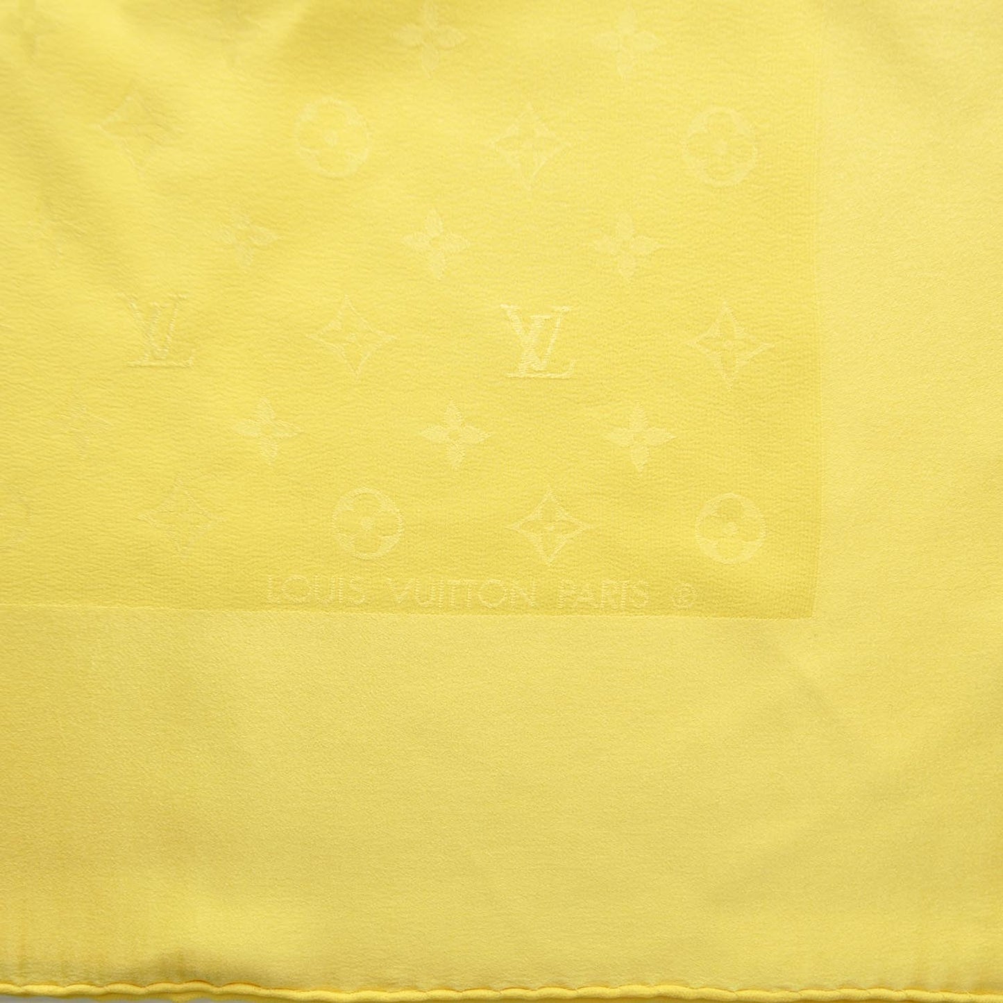 Silk Monogram Monaco Square Scarf Yellow