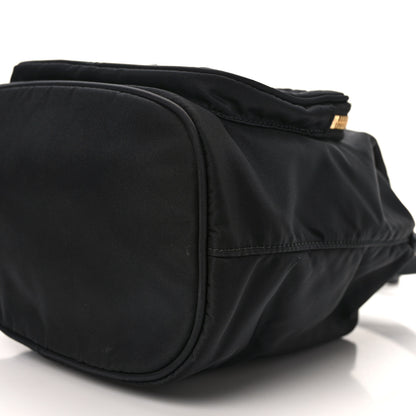 Prada Nylon Vela Saffiano Mini Bucket Crossbody Bag Black 9 of 11