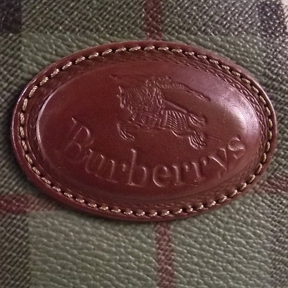 Burberry BURBERRYS Vintage Haymarket Check Shoulder Bag Green 6 of 8