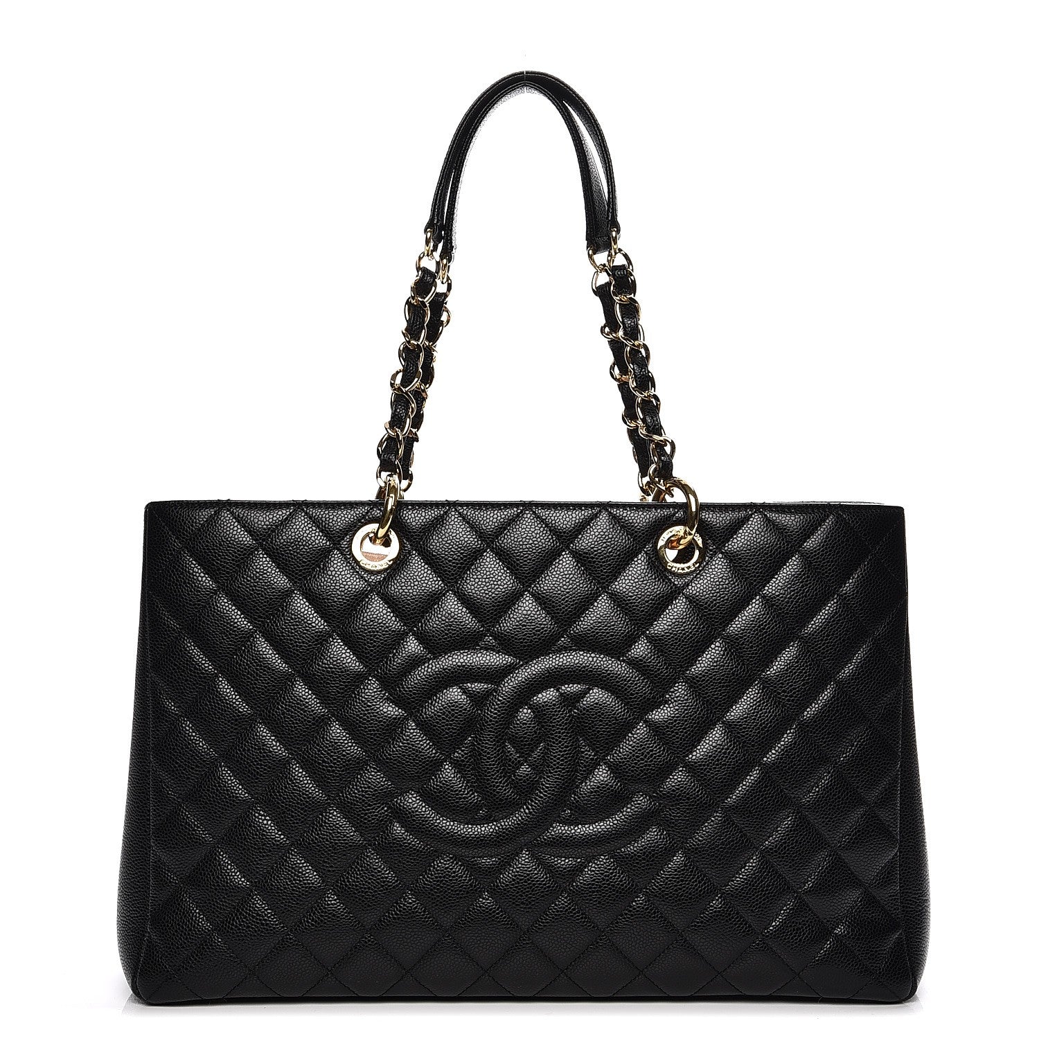 Chanel Caviar Quilted XL Grand Shopping Tote GST Black 1 of 11