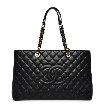Chanel Caviar Quilted XL Grand Shopping Tote GST Black 1 of 11