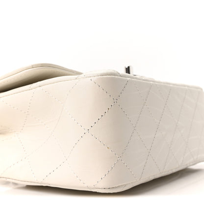 Chanel Iridescent Calfskin Quilted Mini Rectangular Flap White 9 of 10