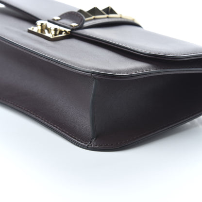 Valentino Garavani Vitello Medium Glam Lock Rockstud Flap Griotte 7 of 9