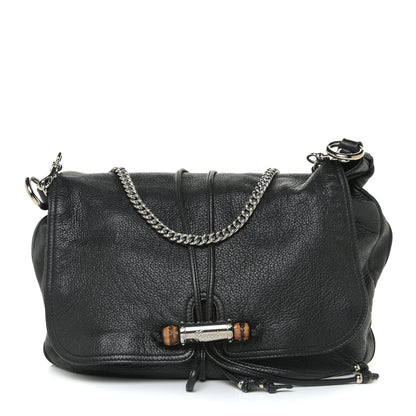 Gucci Calfskin Large Jungle Shoulder Bag Black 1 of 10