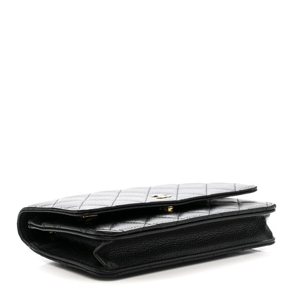 Chanel Caviar Quilted Wallet On Chain WOC Black 4 of 14