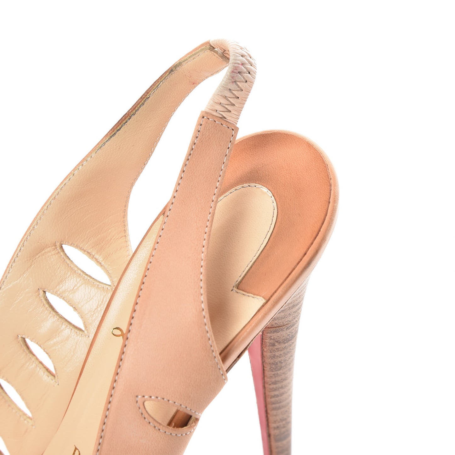 Calf Vegetale Griff Sling 120 Pumps 39 Natural Grezzo