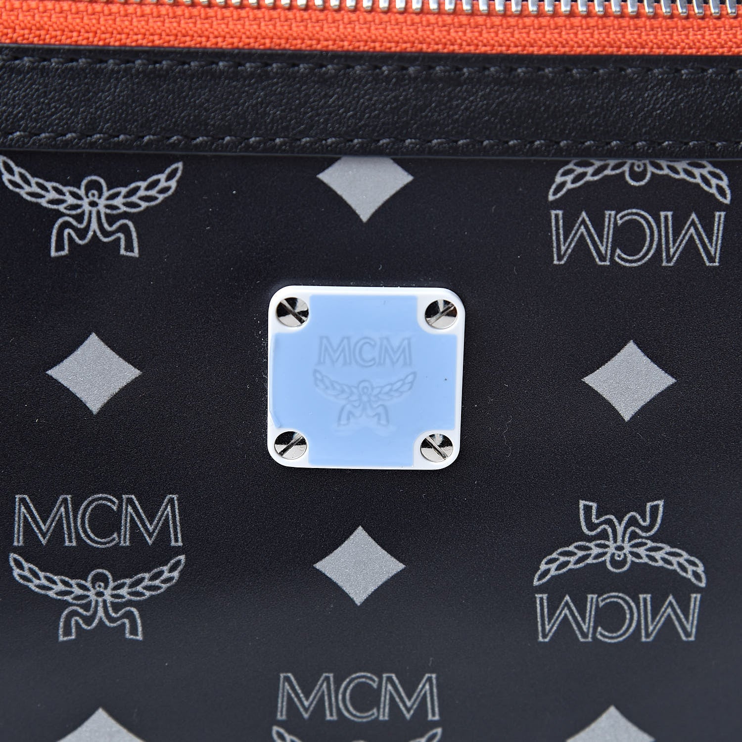 MCM Visetos Reflective Nylon iPad Pro Case Black 7 of 7