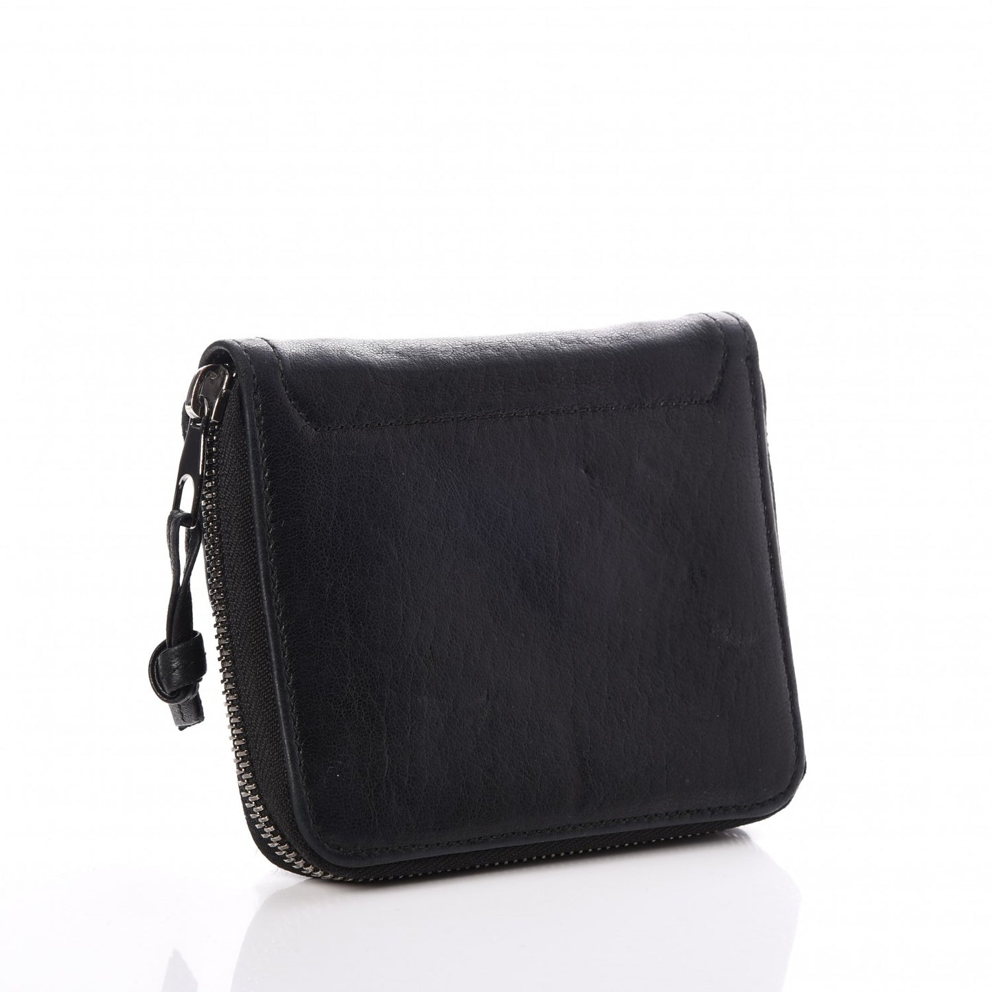 Lambskin Small PS1 Zip Wallet Black