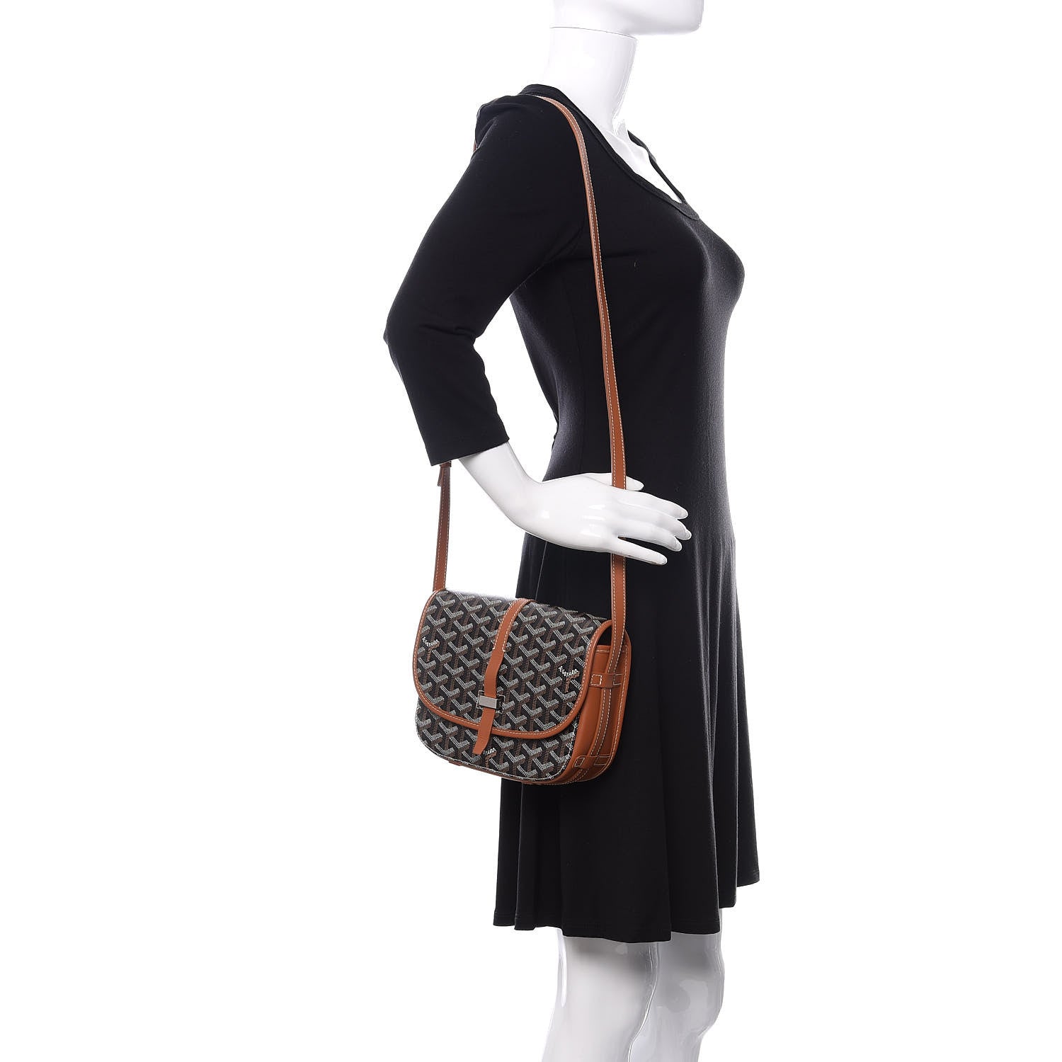 Goyard Goyardine Belvedere II PM Messenger Bag Black Gold 2 of 11